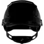 3M SecureFit X5512V-CE-4 ventiliuojamas apsauginis šalmas su UV indikatoriumi, juodas, EN 397