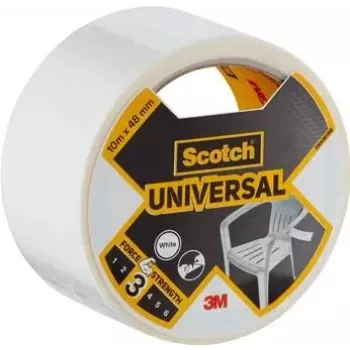 3M Universal Utility Tape, balta, 48 mm x 10 m, 6 rulonai – rišimui, tvirtinimui, apsaugai, remontui, sandarinimui 7100205294