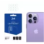 3MK Apple iPhone 14 Pro/14 Pro Max objektyvo apsauga – grūdintas stiklas ir aliuminio lydinys, 9H kietumas, juoda