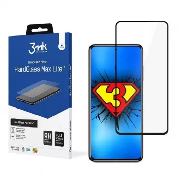 3MK Hard Glass Max Lite Apsauginis Stiklas, skirta Xiaomi Poco X3 NFC / Poco X3 Pro - Juoda