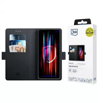 3MK Dėklas su pinigine, skirtas Oppo Reno10 5G, juodas