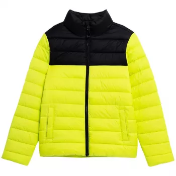 4F berniuko pūkinė striukė Juicy Green 4FJSS23TDJAM077 45S 140cm