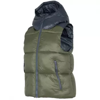 4F moteriška khaki dygsniuota liemenė H4Z22 KUDP004 43S, dydis M