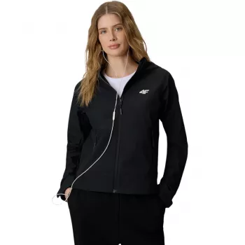 4F moteriška Softshell striukė F546 Deep Black 2XL