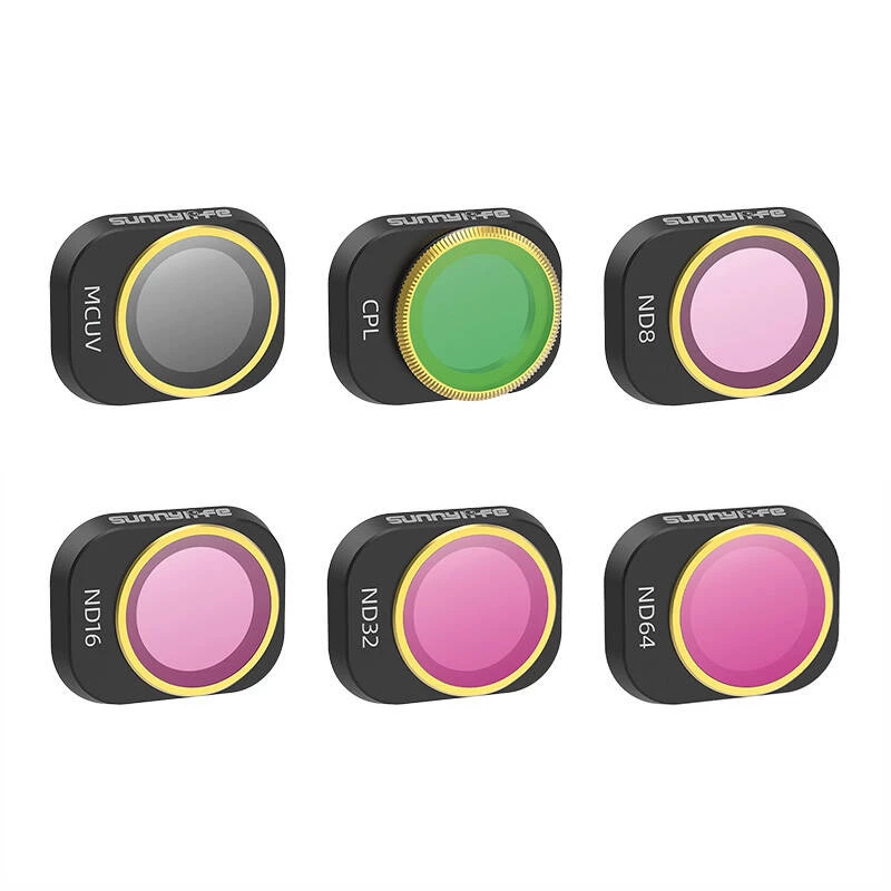 6 vnt. filtrų rinkinys MCUV, CPL, ND8/16/32/64 Sunnylife, skirtas DJI Mini 4 Pro