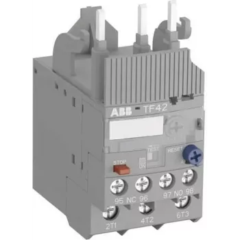 ABB TF42-3.1 šiluminė perkrovos relė, 2,4-3,1 A, 690 V AC, 3 polių, Class 10, varžtiniai gnybtai 1SAZ721201R1033
