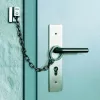 ABUS ABTS21540 durų grandinė su apsauginiu žiedu, nikeliuoto plieno, 215 mm