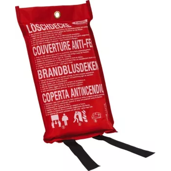 ABUS LD1118 ugnies gesinimo apklotas 100 x 100 cm stiklo pluoštas raudonas DIN EN 1869:2001 86672