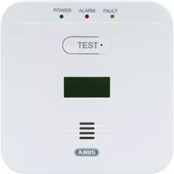ABUS Security-Center COWM510 Anglies monoksido detektorius su LCD ekranu – baltas (EN 50291-1)