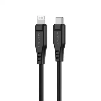 Acefast Apple Lightning į USB-C laidas 1,2 m 30W 3A MFI sertifikuotas greitas įkrovimas duomenų sinchronizavimas juodas