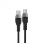 Acefast C11-03 3in1 USB-C į USB-C laidas 100W 480Mbps 1,2m Juodas
