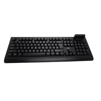 Acer AKW320 laidinė klaviatūra su išmaniąja kortelių skaitytuvu, JAV tarptautinis išdėstymas, juoda