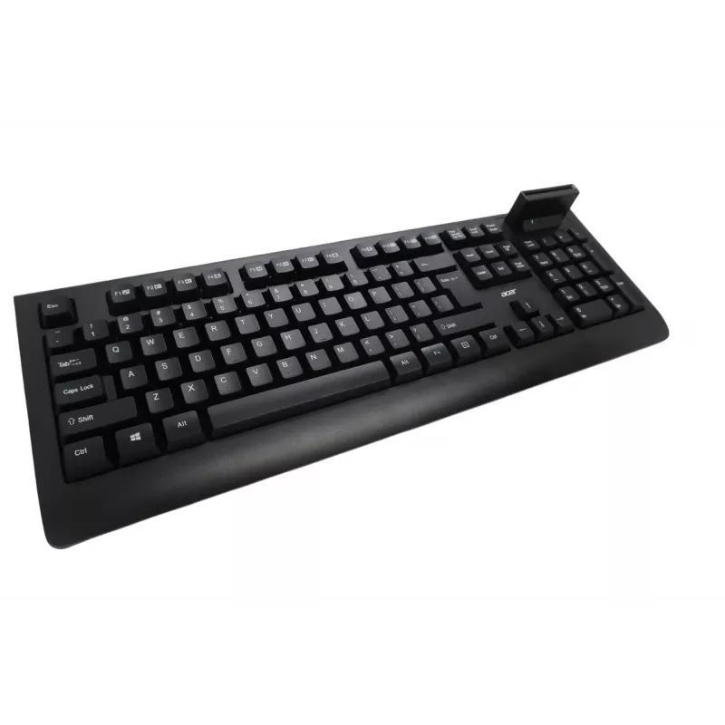 Acer AKW320 laidinė klaviatūra su išmaniąja kortelių skaitytuvu, JAV tarptautinis išdėstymas, juoda