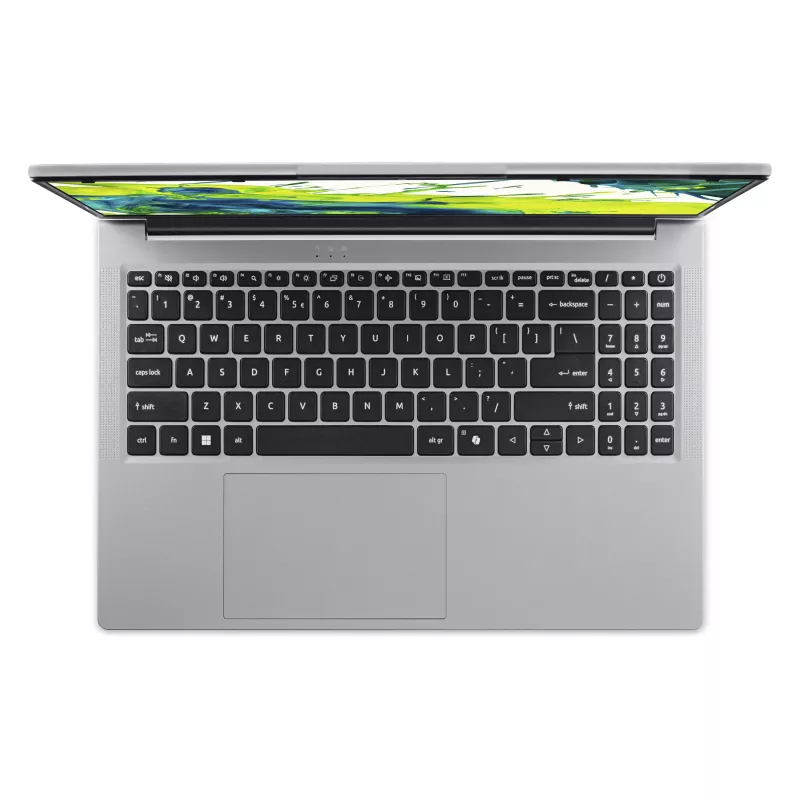Acer Aspire Lite 15 AL15-54P-55WH nešiojamas kompiuteris, 15,6 inch Full HD, Intel Core Ultra 5 115U, 16 GB LPDDR5X, 512 GB SSD, Intel UHD Graphics, Windows 11 Home, JAV tarptautinė klaviatūra, šviesiai sidabrinis, 24 mėn. garantija