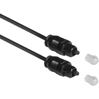ACT AC3690 1,2 m SPDIF TOSlink optinis garso kabelis, male to male, juodas, zip bag