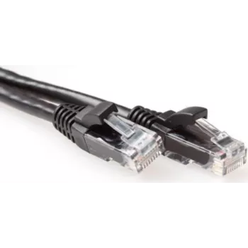 ACT 3m Cat6a U/UTP RJ45 tinklo kabelis, juodas, 10Gbps, 500MHz, varis, PVC apvalkalas IB3503