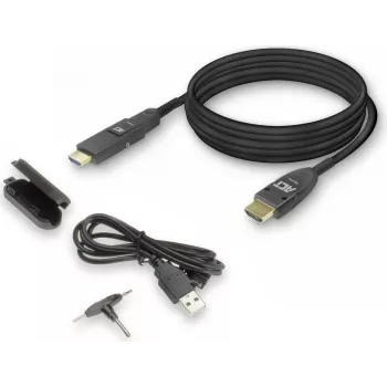 ACT 40m HDMI High Speed 4K aktyvusis optinis kabelis su nuimamu jungtimi HDMI-A Male to HDMI-A Male (AK4105)