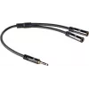 ACT AC3620 garso skirstytuvas, 0,15 m, 3,5 mm vyriškas į 2x moteriškus, juodas