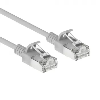 ACT Grey 2,5 m LSZH S/FTP CAT6A Slimline Snagless tinklo kabelis (DB7053)