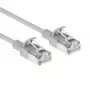 ACT Grey 2,5 m LSZH S/FTP CAT6A Slimline Snagless tinklo kabelis (DB7053)