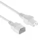 ACT Power Cord C14 to C15 baltas 1,5 m (AK5388)