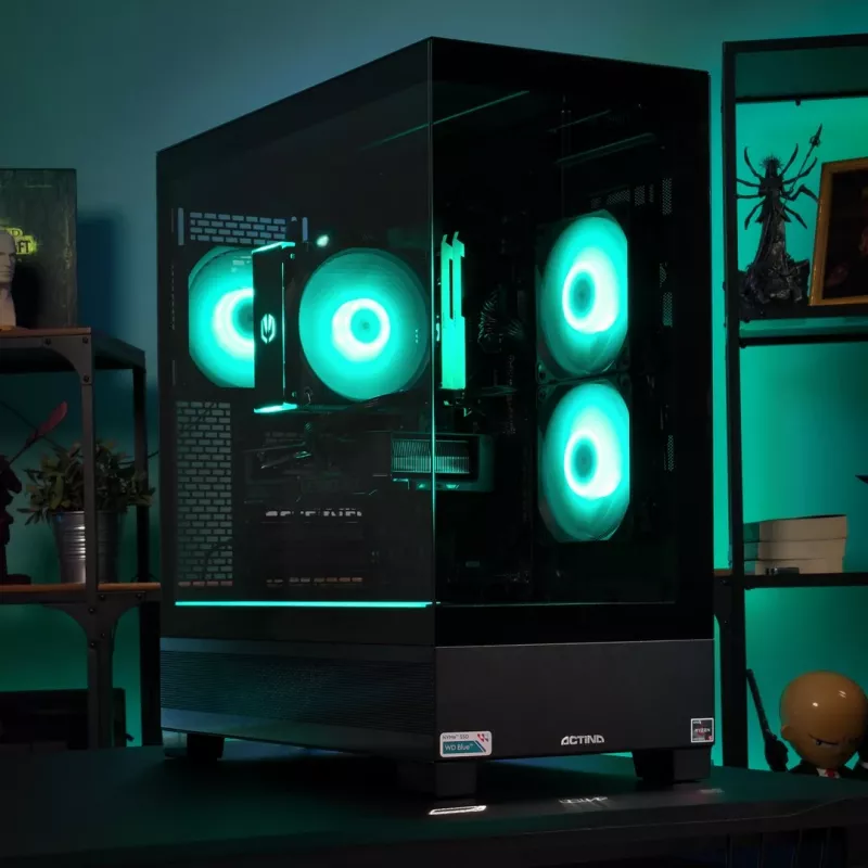 Kompiuteris ACTINA PC AMD Ryzen 5 5600X 32 GB DDR4-SDRAM 1 TB SSD NVIDIA GeForce RTX 5060 Midi Tower Black