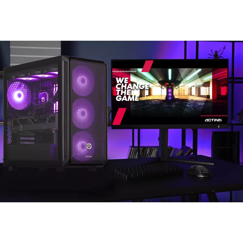 ACTINA PC AMD Ryzen 7 7800X3D 32 GB DDR5-SDRAM 2 TB SSD AMD Radeon RX 9070 XT Midi Tower Black