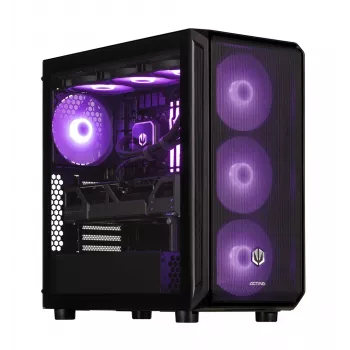 Kompiuteris ACTINA PC su AMD Ryzen 9 9900X, 32 GB DDR5-SDRAM, 2 TB SSD, AMD Radeon RX 9070 XT, Midi Tower, juodas