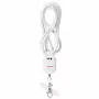 Activejet Lanyard su 3-in-1 Įkrovimo Laidu, Baltas