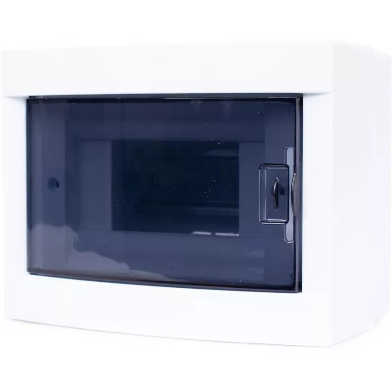 ADELID RM-NT-06T 6 modulių paviršinio montavimo skirstomasis skydas, IP40, balta/pilka