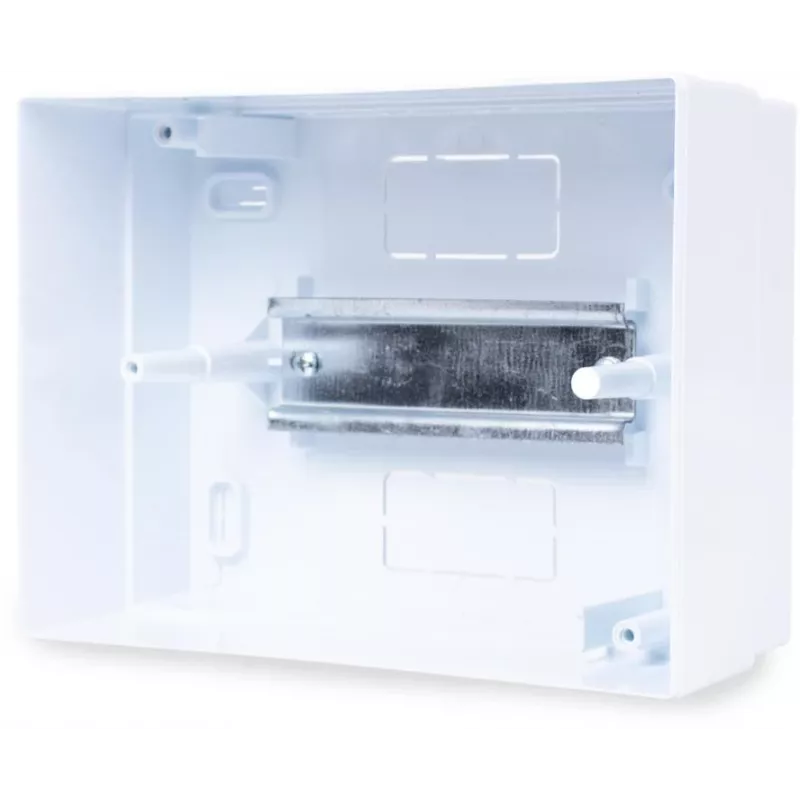 ADELID RM-NT-06T 6 modulių paviršinio montavimo skirstomasis skydas, IP40, balta/pilka