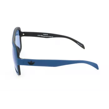 Adidas AOR011-021009 Vyriški sportiniai stačiakampiai akiniai nuo saulės 54/19/140 mm Juodas rėmelis Pilki lęšiai UV400