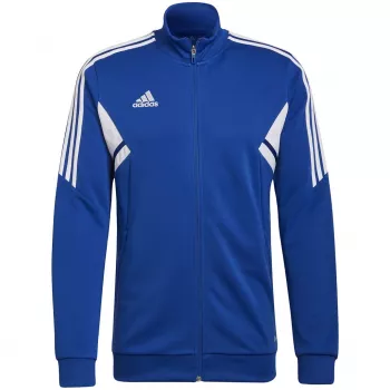 adidas Condivo 22 vyriška treniruočių striukė Team Navy Blue AEROREADY su pilnu užtrauktuku, prigludęs kirpimas