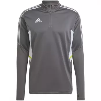 adidas Condivo 22 Training vyriškas megztinis su pusiniu užtrauktuku, pilka/balta (HD2312)