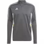 adidas Condivo 22 Training vyriškas megztinis su užtrauktuku 1/2, pilka/balta (HD2312)