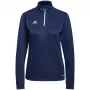 adidas Entrada 22 Top Training moteriškas treniruočių megztinis, tamsiai mėlynas, 2XS