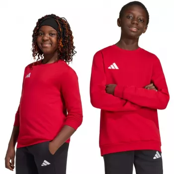 adidas Entrada 26 Sportinis megztinis viršus vaikams raudonas 140cm