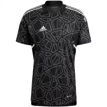 ADIDAS Vyrų Condivo 22 vartininko marškinėliai trumpomis rankovėmis juodi HB1619