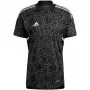 ADIDAS Vyrų Condivo 22 vartininko marškinėliai trumpomis rankovėmis juodi HB1619