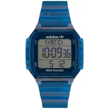 Adidas Project Two Vyriškas Skaitmeninis Kvarcinis Laikrodis AOST22552 48mm Juodas Silikonas