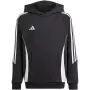 adidas Tiro 24 gobtuvinis megztinis, juodas, IJ5611, vaikiškas 152 cm