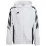 adidas Tiro 24 vaikiška treniruočių striukė balta IM8799 164cm
