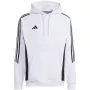 adidas Tiro 24 Sweat Hooded White IR7547 Vyriškas gobtuvas su gobtuvu, reguliaraus kirpimo