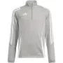 adidas Tiro 24 treniruočių viršus vaikams džemperis pilkas 128cm