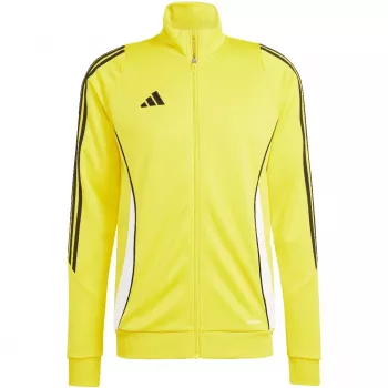 adidas Tiro 24 Training Top vyriškas treniruočių marškinėliai Team Yellow Quarter Zip Long Sleeve AEROREADY Slim Fit M