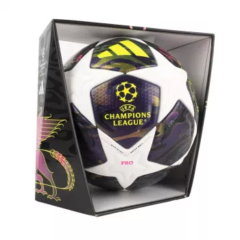 adidas UCL 25/26 Final Pro futbolo kamuolys 5 dydis violetinė/balta JX9077