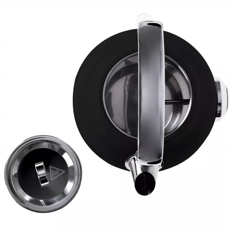 Adler AD 1346B elektrinis virdulys 1,7 l, 2200 W, juodos ir metalo spalvos