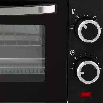 Adler AD 6032 kompaktiška elektrinė orkaitė, 9 l, 650 W, juoda