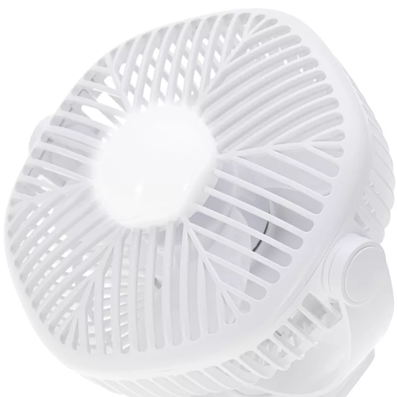Adler AD 7335 Įkraunamas Segtuvinis Stalo Ventiliatorius, 6W, 12,7 cm, 3 Greičiai, Siūbavimas, Baltas
