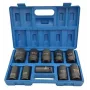 ADLER smūginių lizdų rinkinys 3/4 inch 10 dalių 22-41 mm Cr-Mo juodas